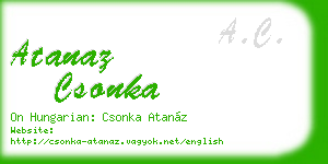 atanaz csonka business card
